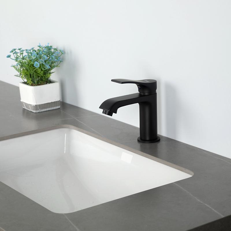 Смеситель для умывальника Frap F1075-6, чёрный — изображение 10