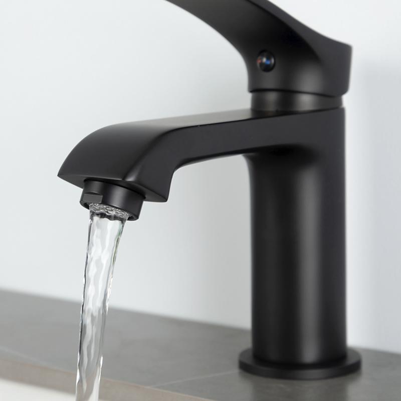 Смеситель для умывальника Frap F1075-6, чёрный — изображение 11