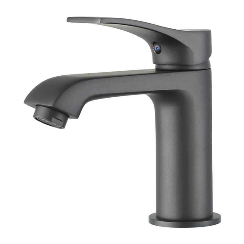 Смеситель для умывальника Frap F1075-9, оружейная сталь