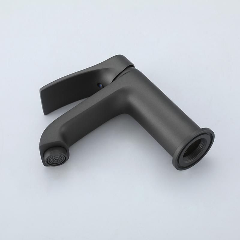 Смеситель для умывальника Frap F1075-9, оружейная сталь — изображение 3