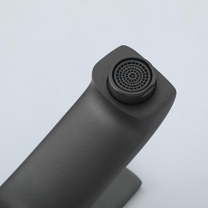 Смеситель для умывальника Frap F1075-9, оружейная сталь — изображение 4