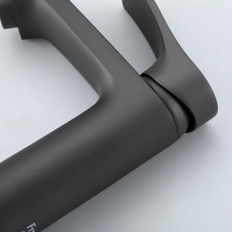 Смеситель для умывальника Frap F1075-9, оружейная сталь — изображение 6