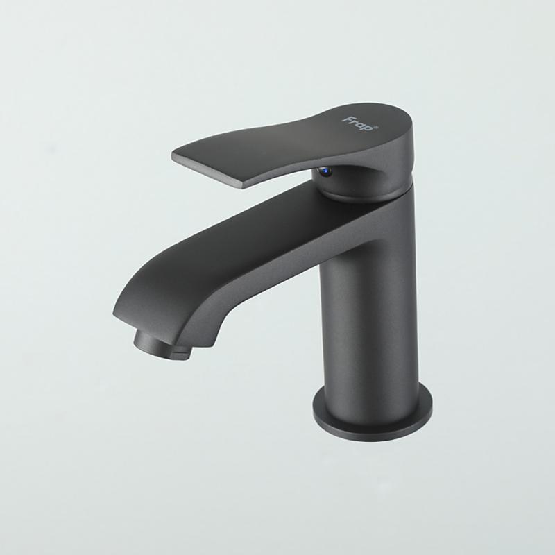 Смеситель для умывальника Frap F1075-9, оружейная сталь — изображение 10