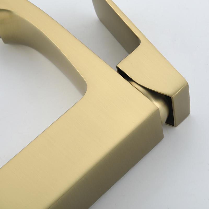 Смеситель для умывальника Frap F1076-3, золотой сатин — изображение 4