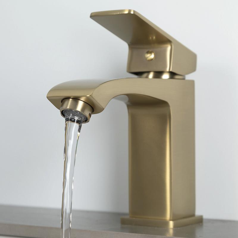 Смеситель для умывальника Frap F1076-3, золотой сатин — изображение 12