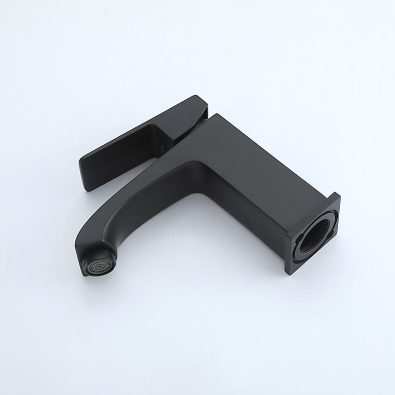 Смеситель для умывальника Frap F1076-6, чёрный — изображение 3