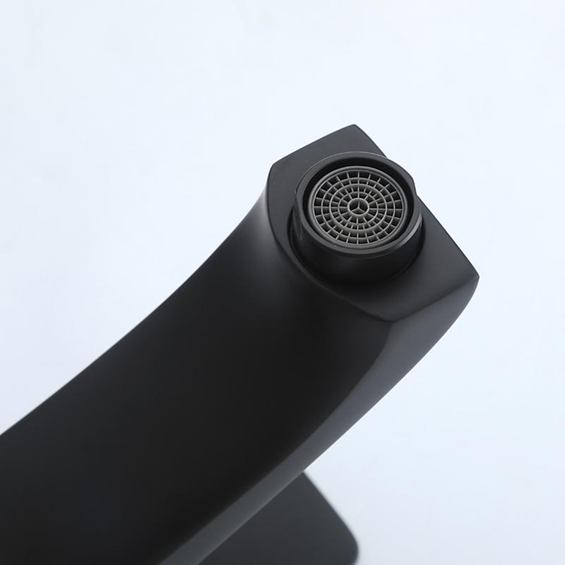 Смеситель для умывальника Frap F1076-6, чёрный — изображение 7