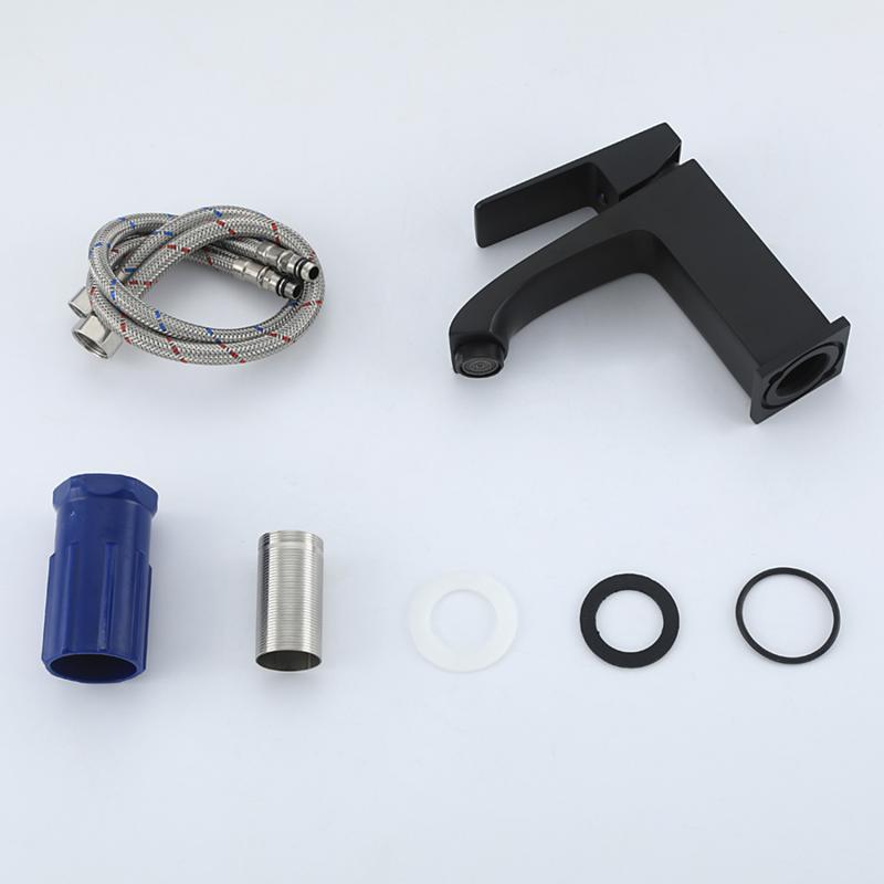 Смеситель для умывальника Frap F1076-6, чёрный — изображение 11