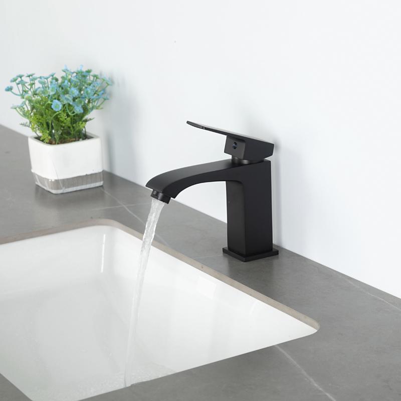 Смеситель для умывальника Frap F1076-6, чёрный — изображение 13