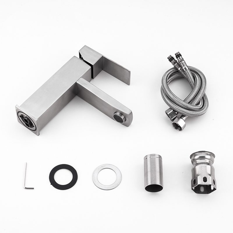 Смеситель для умывальника Frap F10802, сатин — изображение 7