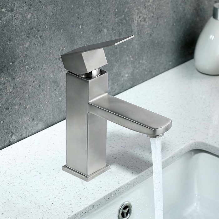 Смеситель для умывальника Frap F10802, сатин — изображение 8