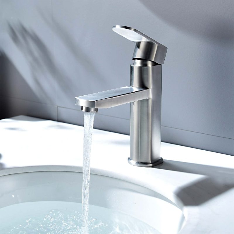 Смеситель для умывальника Frap F10805, сатин — изображение 8