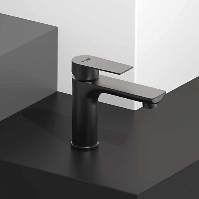 Смеситель для умывальника Frap F10806-6, чёрный — изображение 3