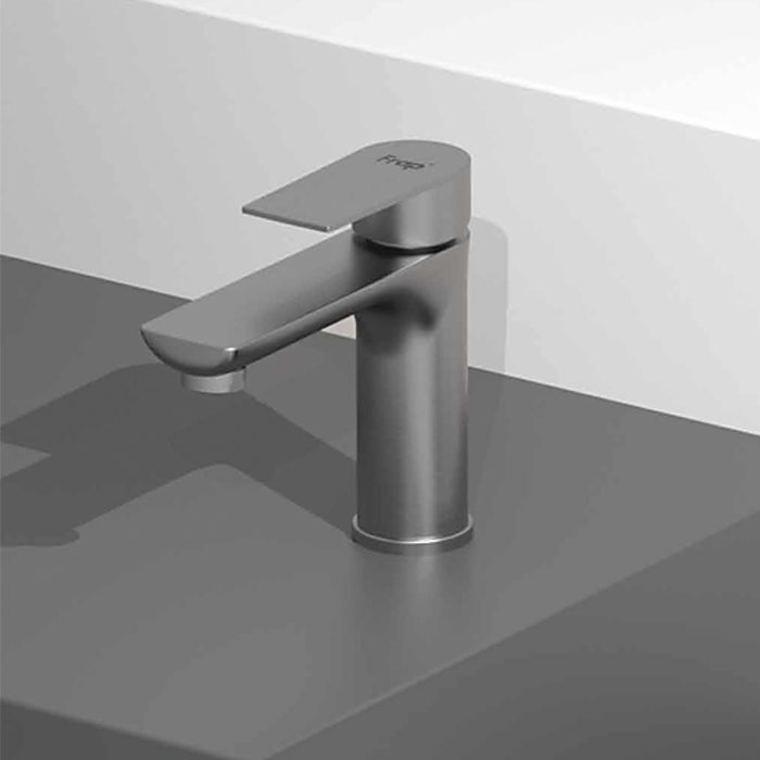 Смеситель для умывальника Frap F10806-9, оружейная сталь — изображение 3