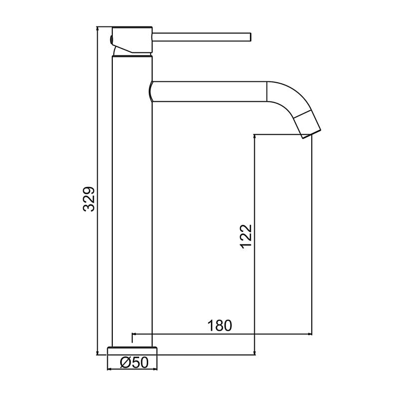 Смеситель для умывальника Frap F10807-26, чёрный — изображение 2