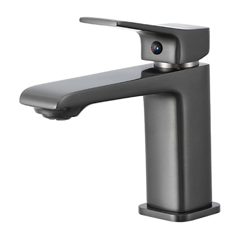 Смеситель для умывальника Frap F1084-9, оружейная сталь