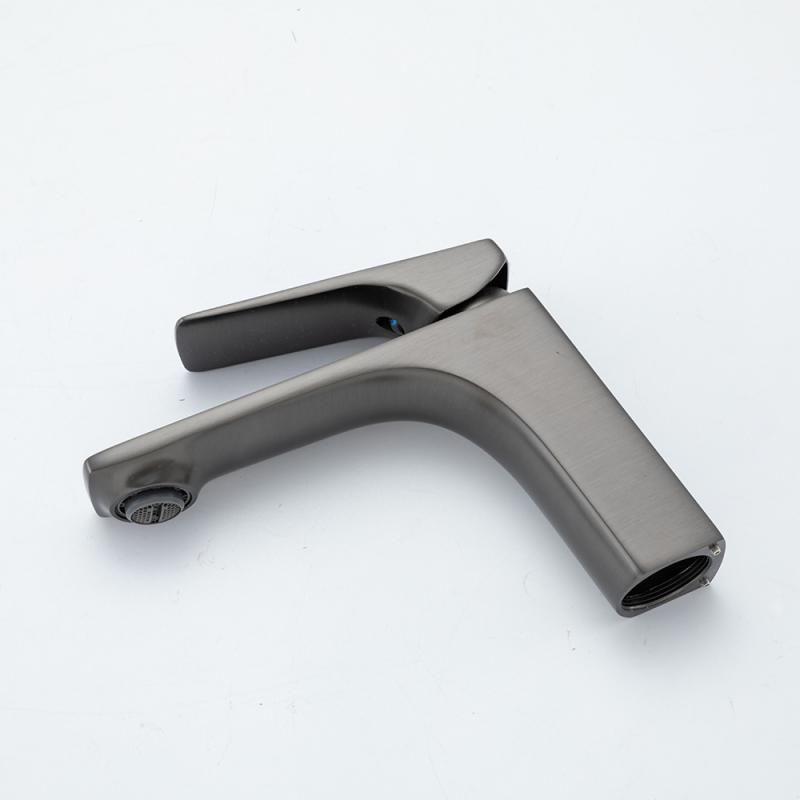 Смеситель для умывальника Frap F1087-9, оружейная сталь — изображение 6