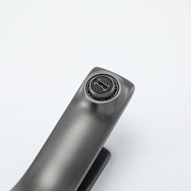 Смеситель для умывальника Frap F1087-9, оружейная сталь — изображение 7