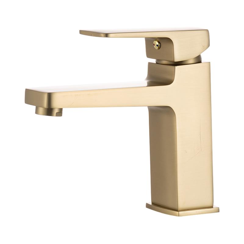 Смеситель для умывальника Frap F1090-3, золотой сатин