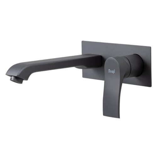 Смеситель скрытого монтажа для умывальника Frap F1275-19, оружейная сталь