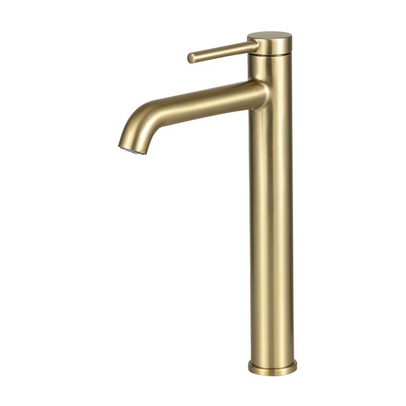 Смеситель для умывальника Gappo G1006-23, золотой сатин