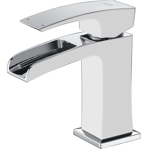 Смеситель для умывальника Gappo G1007-30, хром/белый