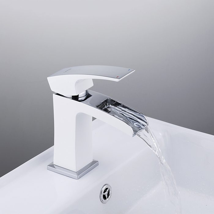 Смеситель для умывальника Gappo G1007-30, хром/белый — изображение 10