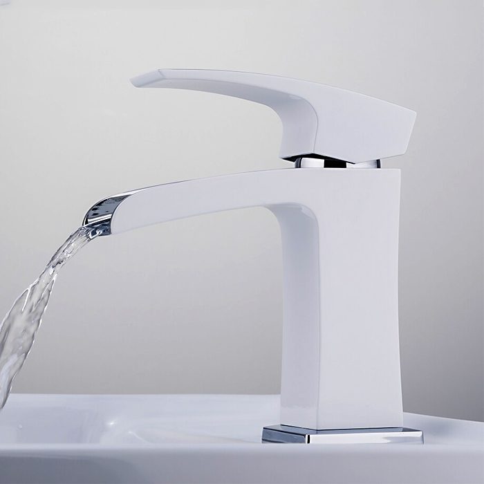 Смеситель для умывальника Gappo G1007-30, хром/белый — изображение 12