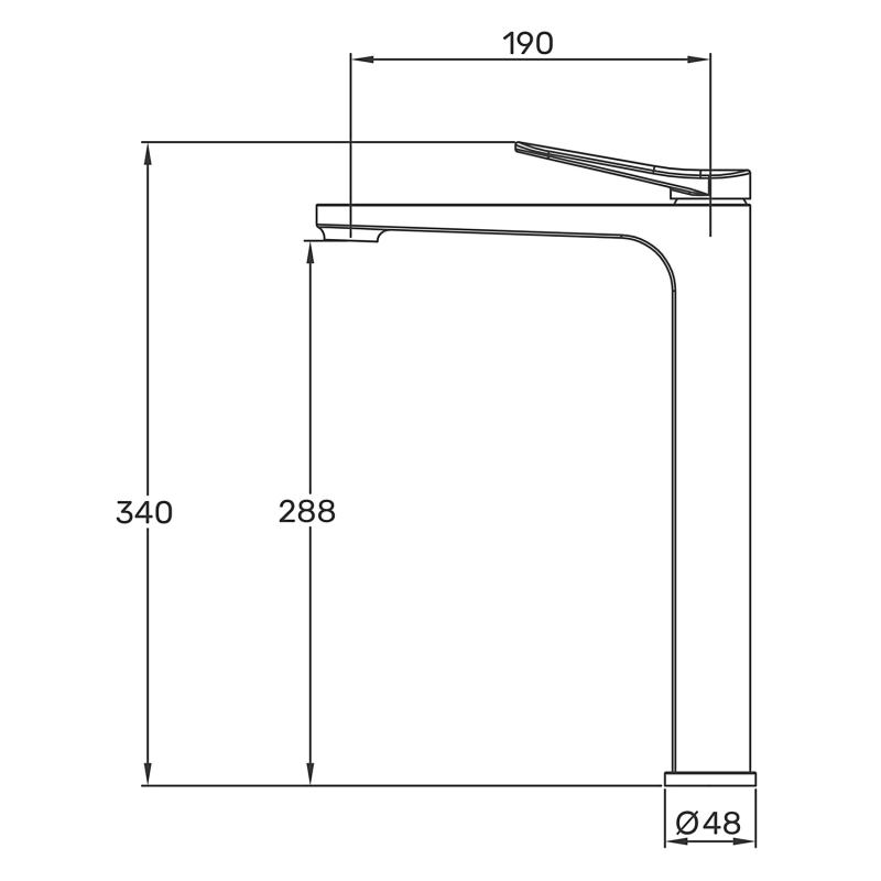 Смеситель для умывальника Gappo G1010-26, чёрный — изображение 2