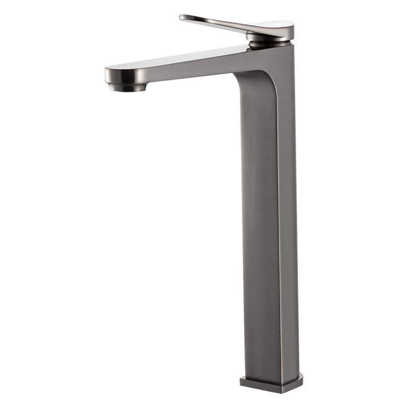 Смеситель для умывальника Gappo G1010-29, оружейная сталь