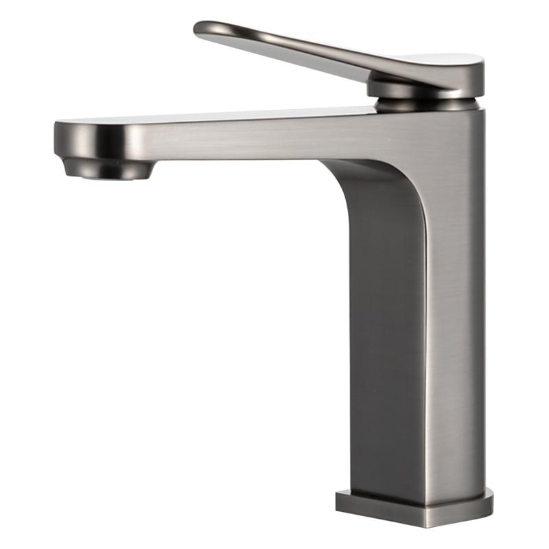 Смеситель для умывальника Gappo G1010-9, оружейная сталь