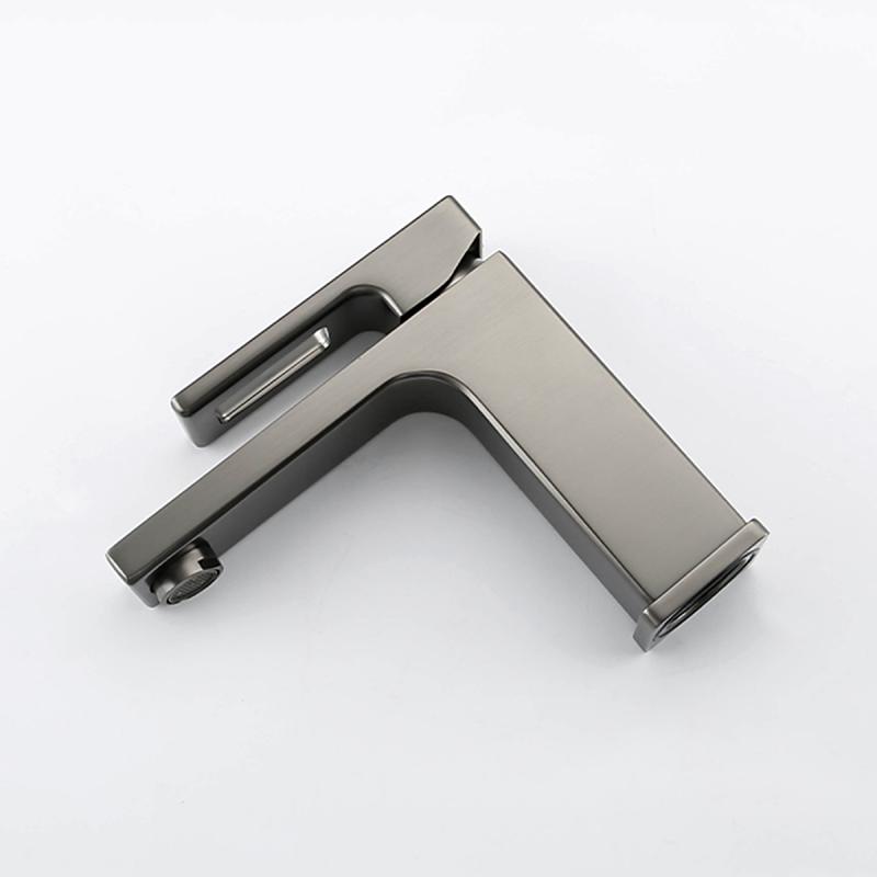 Смеситель для умывальника Gappo G1017-9, оружейная сталь — изображение 3