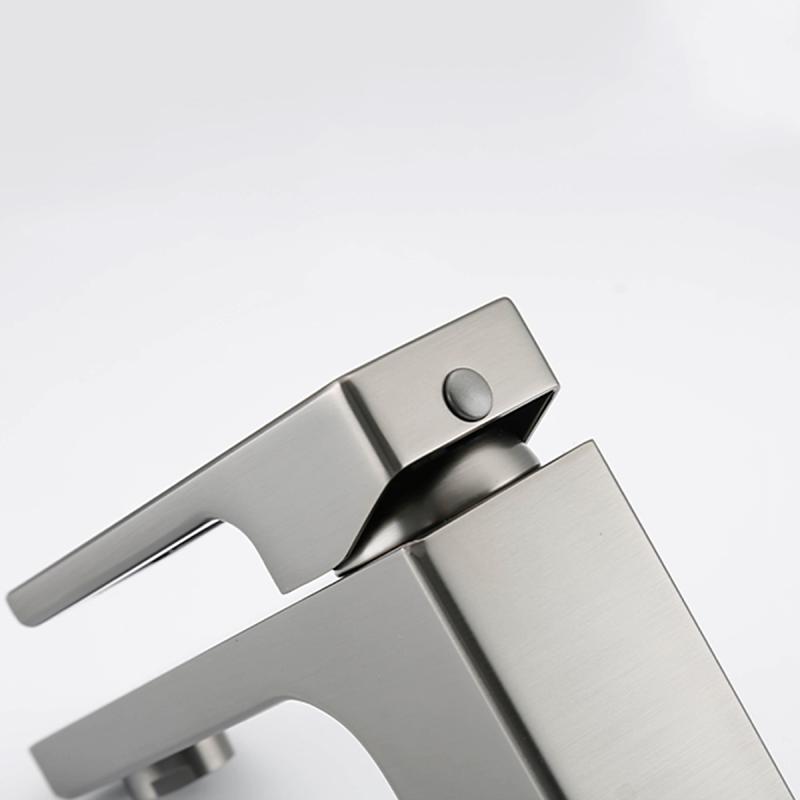 Смеситель для умывальника Gappo G1017-9, оружейная сталь — изображение 4