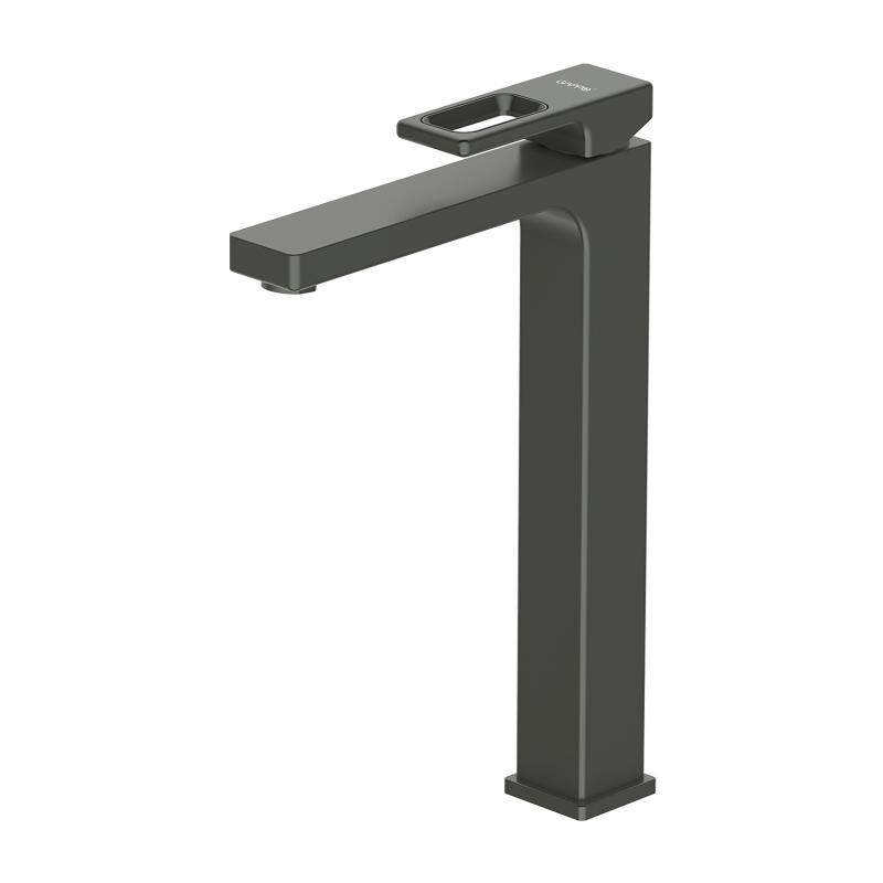 Смеситель для умывальника Gappo G1017-92, оружейная сталь