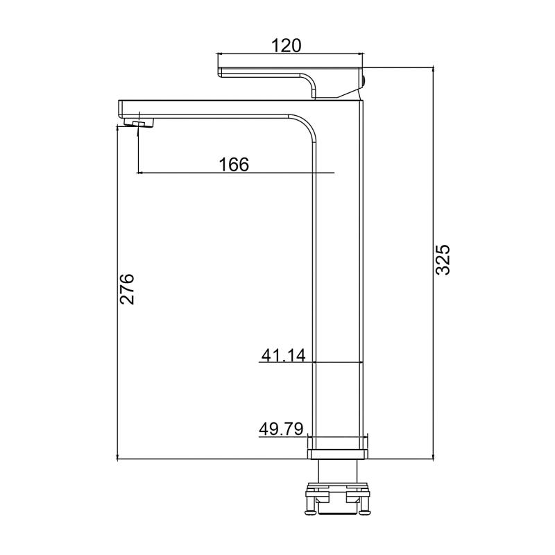 Смеситель для умывальника Gappo G1017-92, оружейная сталь — изображение 2