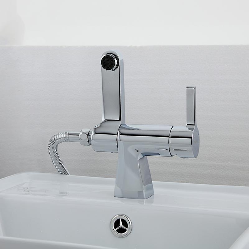 Смеситель для умывальника с душевой лейкой Gappo G1204 — изображение 10