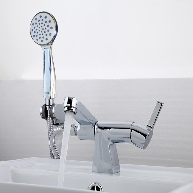 Смеситель для умывальника с душевой лейкой Gappo G1204 — изображение 12