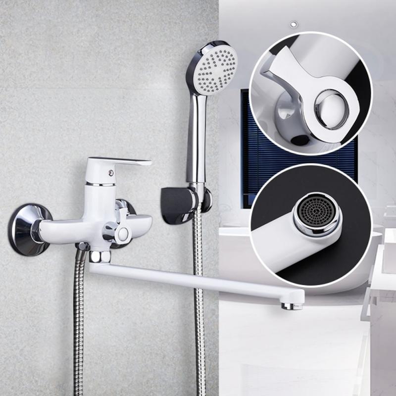 Смеситель для ванны Frap F2231, белый/хром — изображение 8