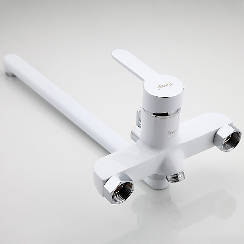 Смеситель для ванны Frap F2241, белый/хром — изображение 4