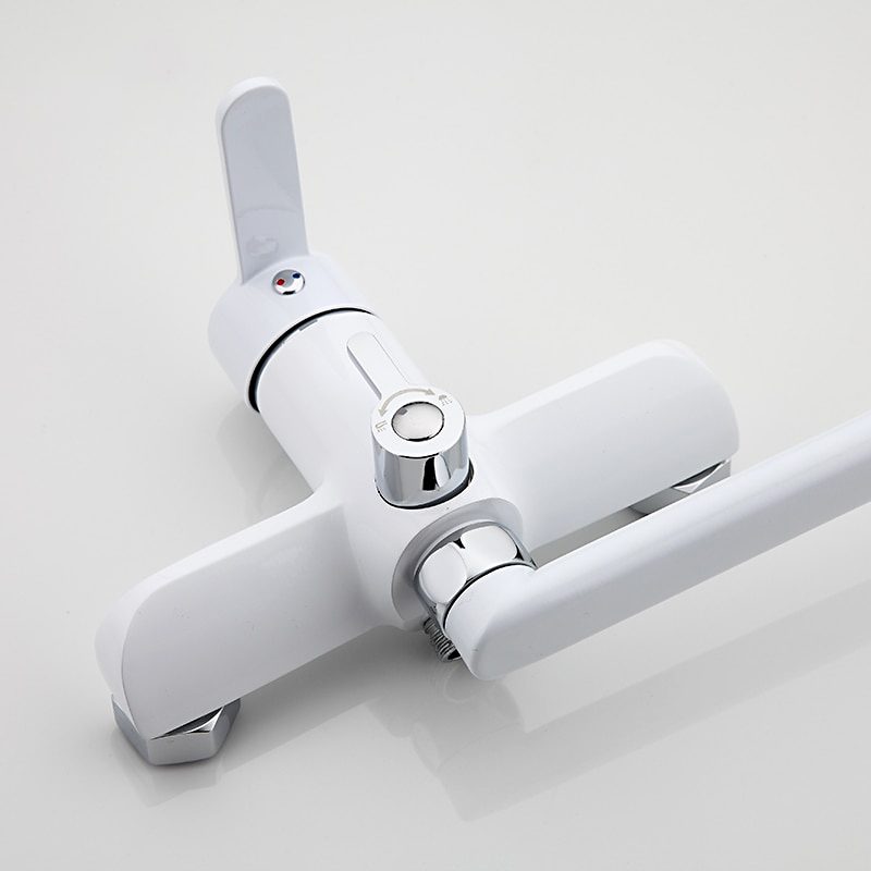 Смеситель для ванны Frap F2241, белый/хром — изображение 6