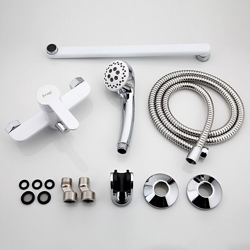 Смеситель для ванны Frap F2241, белый/хром — изображение 12