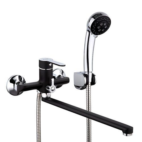 Смеситель для ванны Frap F2242, чёрный/хром