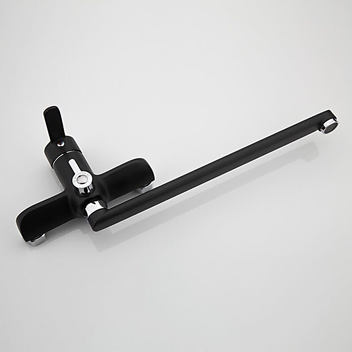 Смеситель для ванны Frap F2242, чёрный/хром — изображение 5