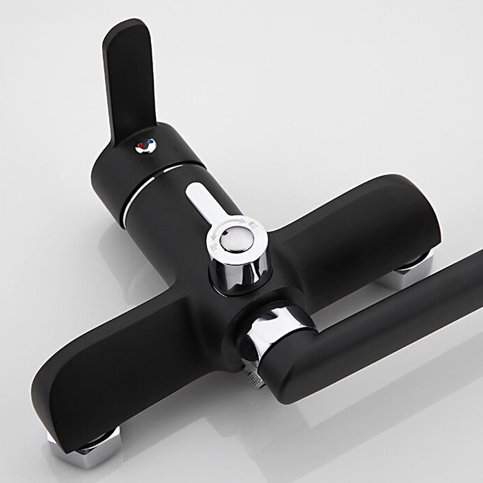 Смеситель для ванны Frap F2242, чёрный/хром — изображение 6