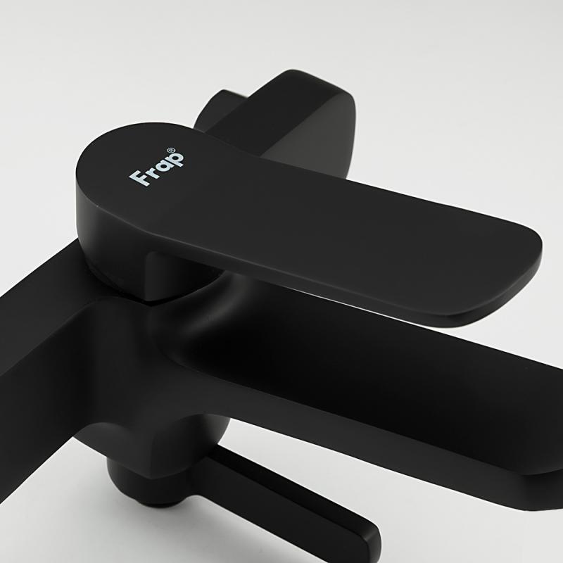 Смеситель для ванны Frap F3262, чёрный — изображение 6