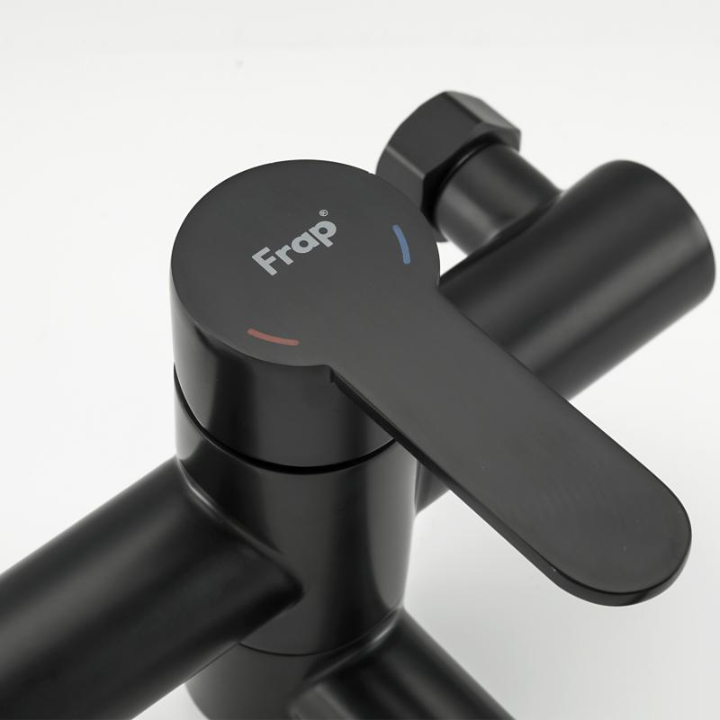 Смеситель для ванны Frap F32801-6, чёрный — изображение 5