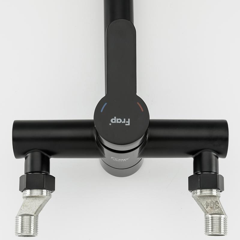 Смеситель для ванны Frap F32801-6, чёрный — изображение 8