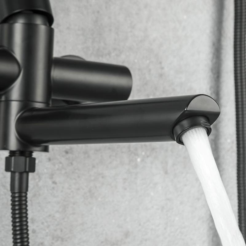 Смеситель для ванны Frap F32801-6, чёрный — изображение 12