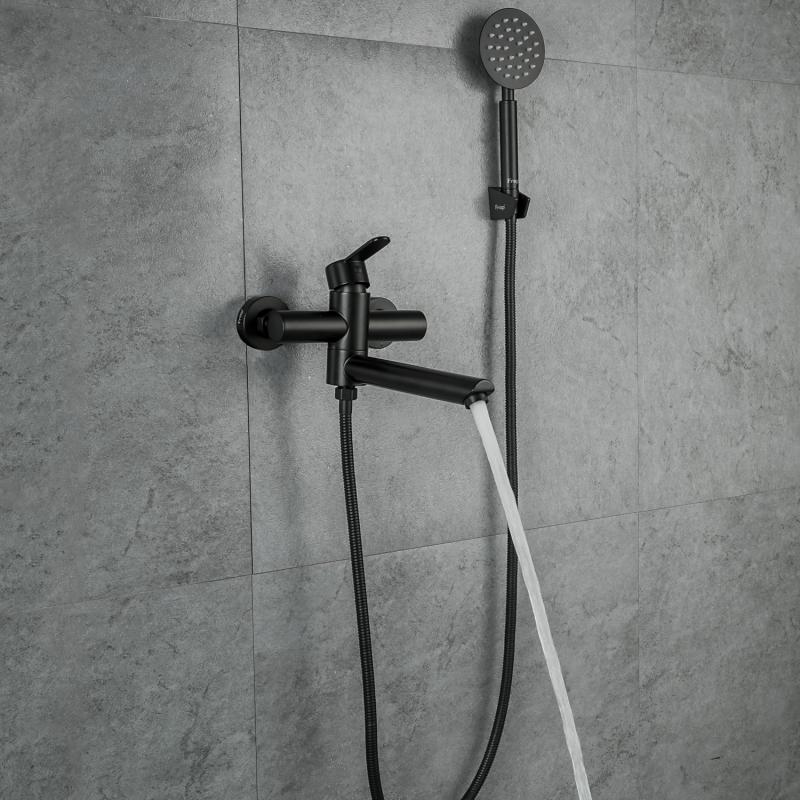 Смеситель для ванны Frap F32801-6, чёрный — изображение 14