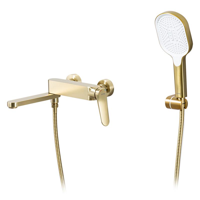 Смеситель для ванны Gappo G3210-3, золотой сатин